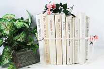 Online Designer Bedroom White Ivory Books by the Stack, Books by the Foot, 12" of White Books