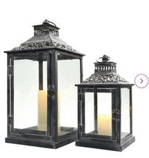 Online Designer Living Room 2 Piece Metal Tabletop Lantern Set