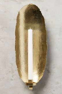 Online Designer Bathroom Hammered Gold Sconce