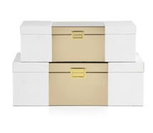 Online Designer Other Celeste Boxes - Set of 2 (COFFEE TABLE DECOR)