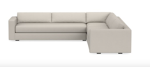 Online Designer Combined Living/Dining Carlton Square Arm 3-Piece L-Shape Sectional