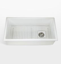 Online Designer Kitchen Arago Fireclay Single Dualmount Kitchen Sink