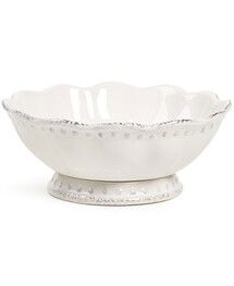 Online Designer Hallway/Entry Blanc Small Scalloped Serving Bowl