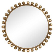 Online Designer Bedroom CYRA GOLD ROUND MIRROR