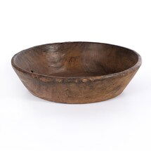 Online Designer Living Room FOUND WOODEN BOWL-RECLAIMED NATURAL