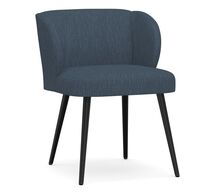 Online Designer Other Wingback Upholstered Dining Side Chair, Bronze Leg