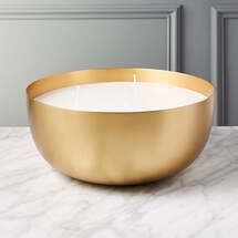 Online Designer Living Room LARGE BRASS CANDLE BOWL