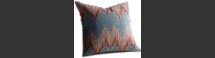 Online Designer Combined Living/Dining 18" SENICA MULTICOLORED PILLOW WITH DOWN-ALTERNATIVE INSERT