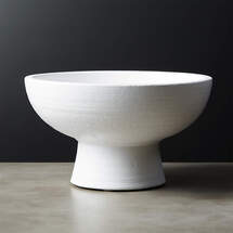 Online Designer Living Room WHITE PEDESTAL BOWL