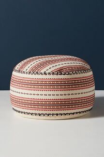 Online Designer Living Room Cheyenne-Striped Pouf