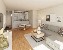 Online Designer Combined Living/Dining 3D Model