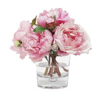 Online Designer Bedroom Faux Mixed Peony In Glass Vase