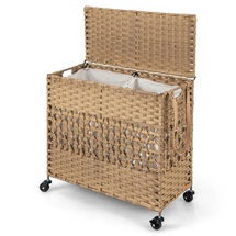 Online Designer Bedroom Rolling Laundry Hamper with Handles