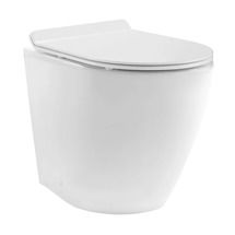 Online Designer Bathroom SM-WK514-01C St. Tropez Back to Wall Concealed Tank Toilet Bowl Bundle in Glossy White