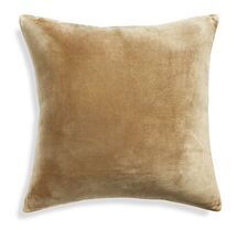 Online Designer Bedroom Regis Camel 20" Velvet Pillow with Feather-Down Insert