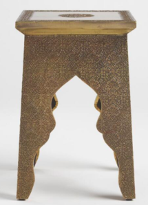 Online Designer Home/Small Office Square embossed accent table