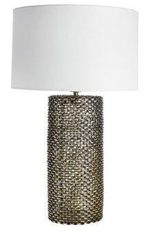 Online Designer Combined Living/Dining Regina Andrew Chain Industrial Modern Bronze Chain Link Column Lamp