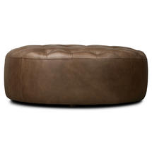 Online Designer Business/Office Gazit Full-Grain Italian Leather Ottoman