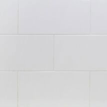 Online Designer Bathroom Basic White 8x16 Polished Ceramic Wall Tile