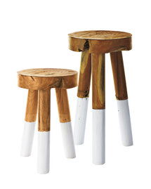 Online Designer Bathroom Dip-Dyed Stools