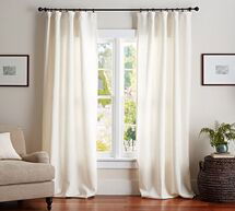 Online Designer Hallway/Entry BELGIAN FLAX LINEN DRAPE