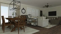 Online Designer Combined Living/Dining 3D Model