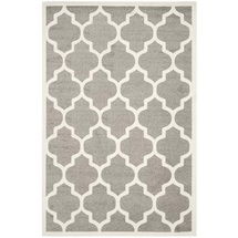 Online Designer Combined Living/Dining Maritza Trellis Power Loomed Grey/Beige Area Rug