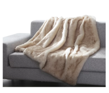 Online Designer Living Room Mueller Luxury Tip Dye Faux Fur Throw by Gracie Oaks