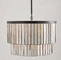 Online Designer Combined Living/Dining Astrid Capiz Round Chandelier