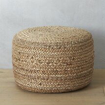 Online Designer Living Room Braided Jute Pouf