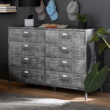 Online Designer Bedroom Locker 8-Drawer Wide Dresser