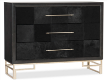 Online Designer Living Room Hooker Furniture Hair on Hide Black Accent Chest