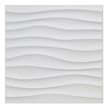 Online Designer Business/Office Yacoubou Plastic Wave 19.7" L x 19.7" W 3D Embossed Wallpaper Panel