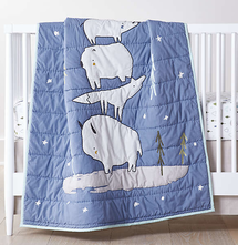 Online Designer Nursery Stacked Animals Baby Quilt