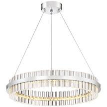 Online Designer Bedroom Carlyle 23 3/4" Wide Chrome and Crystal LED Pendant Light - Style