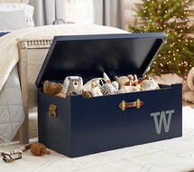 Online Designer Living Room Tucker Toy Chest, Midnight Navy