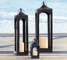 Online Designer Patio Caleb Handcrafted Metal Outdoor Lantern