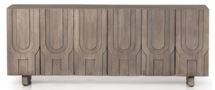 Online Designer Living Room Celia Global Bazaar Aged Grey Carved Wood Media Console