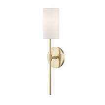 Online Designer Living Room MITZI BY HUDSON VALLEY LIGHTING 1 LIGHT WALL SCONCE IN AGED BRASS