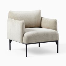 Online Designer Bedroom Penn Chair, fabric and color: Distressed Velvet, Dune