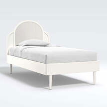 Online Designer Living Room Roselle White Wood Bed