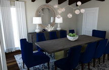 Online Designer Combined Living/Dining 3D Model