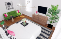 Online Designer Bedroom 3D Model