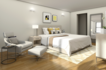 Online Designer Bedroom 3D Model