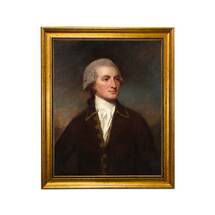 Online Designer Living Room Portrait of a Man by George Romney Framed Oil Painting Print on Canvas in Antiqued Gold Frame