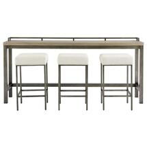 Online Designer Living Room Addison Industrial Loft Grey Wood Dining Bar Table Set