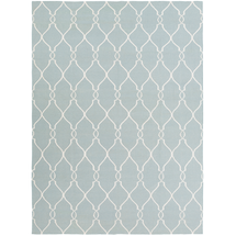 Online Designer Living Room Damask Blue Area Rug