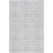 Online Designer Bedroom Geometric Gray Area Rug