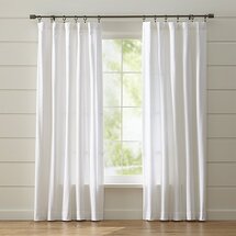 Online Designer Bedroom Wallace 52"x108" White Curtain Panel