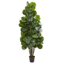 Online Designer Living Room Artificial Fiddle Leaf Fig Tree in Pot